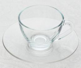 耐熱ガラス　ティーカップ&ソーサー