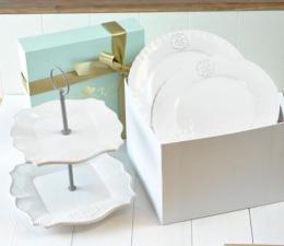 華やかな時を演出するヨーロッパアンティーク調ケーキスタンドセット(スクエア)★