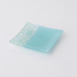 ガラス刺繍デザインの13cmデザートプレート