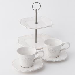 華やかな時を演出するヨーロピアンケーキスタンドティーセット(スクエア)★