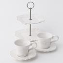 華やかな時を演出するヨーロピアンケーキスタンドティーセット(スクエア)★