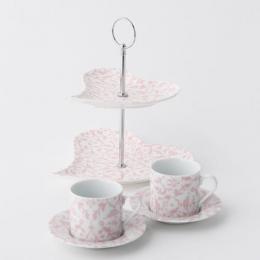 LDF限定!ココでしか手に入らない★アラベスク柄ティーセット『ケーキスタンド2段+カップ2客』
