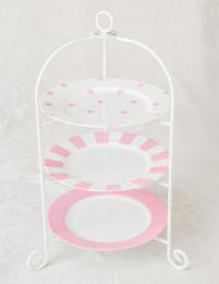 LDF限定!かわいいガーリーなデザイン2WAY 3段ケーキスタンド