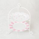 LDF限定!かわいいガーリーなデザイン2WAY 2段ケーキスタンド